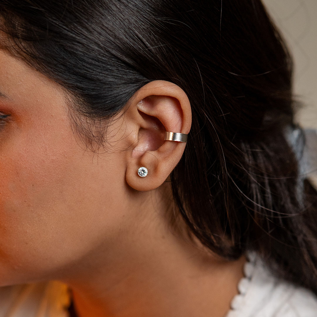 Silver Plain Ear Cuff